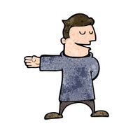 cartoon man gesturing direction N9