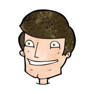 cartoon grinning man N75