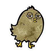 funny cartoon bird N150