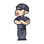 Cartoon Security Guard N12
