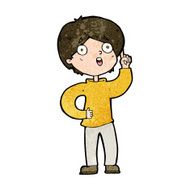 cartoon boy with idea N72