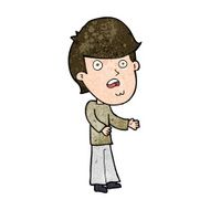cartoon shocked man N109