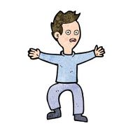 Cartoon Man Panicking N57