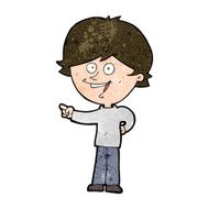 cartoon boy laughing and pointing N9