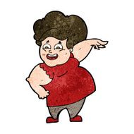 cartoon oveweight woman N9