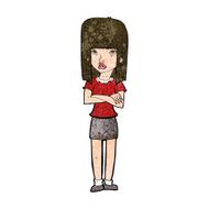 Cartoon Woman Standing N23
