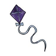 cartoon flying kite N9