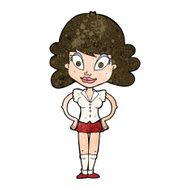 cartoon pretty woman N237