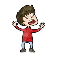 cartoon stressed boy N10
