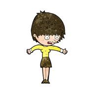 cartoon woman panicking N8