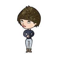 cartoon woman considering N8