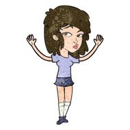 cartoon pretty girl N91