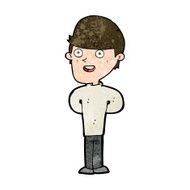 cartoon happy man N396