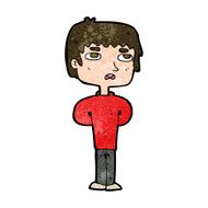 cartoon unhappy man N16