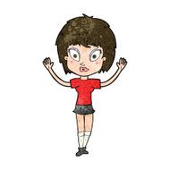 cartoon pretty girl N92
