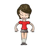 cartoon pretty woman N238