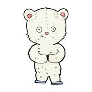 cartoon teddy polar bear cub N6
