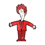 cartoon happy vampire N33