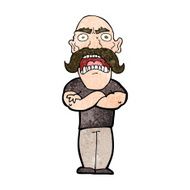 cartoon angry man N91