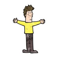 cartoon happy man N400