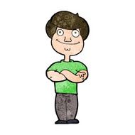 cartoon happy man N401