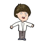 cartoon happy man N403