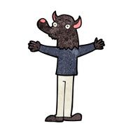 cartoon friendly werewolf N9
