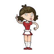cartoon surprised maid N9