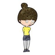 cartoon woman staring N26