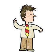 cartoon man making his point N9