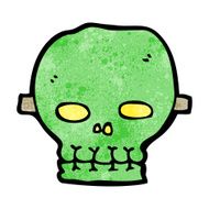 cartoon spooky skull mask N17