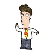 cartoon bored man asking question N9