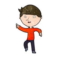 cartoon happy pointing N9