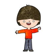 cartoon happy boy N209