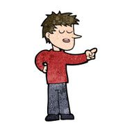 Cartoon Man Pointing N179