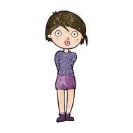 cartoon surprised girl N18