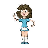 cartoon worried maid N9