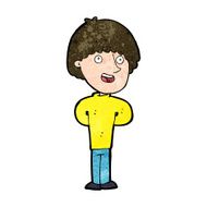 cartoon happy man N405