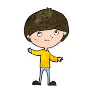 cartoon happy boy N210