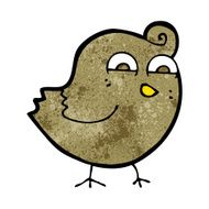 cartoon funny bird N11