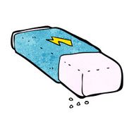 Cartoon Pencil Eraser N10