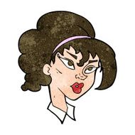 cartoon pretty woman N241