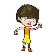 cartoon boy with positive attitude N18