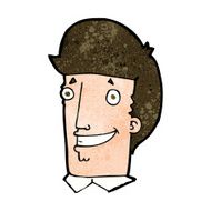 cartoon happy man N407