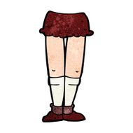 cartoon female legs N37
