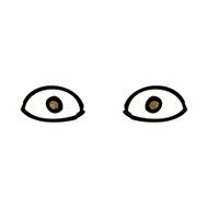 cartoon staring eyes N9