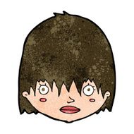 cartoon staring woman N34