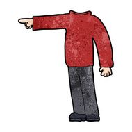 cartoon headless man pointing N8