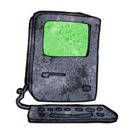 cartoon old computer N37