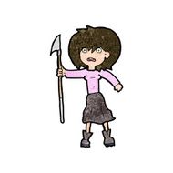 cartoon woman with harpoon N8